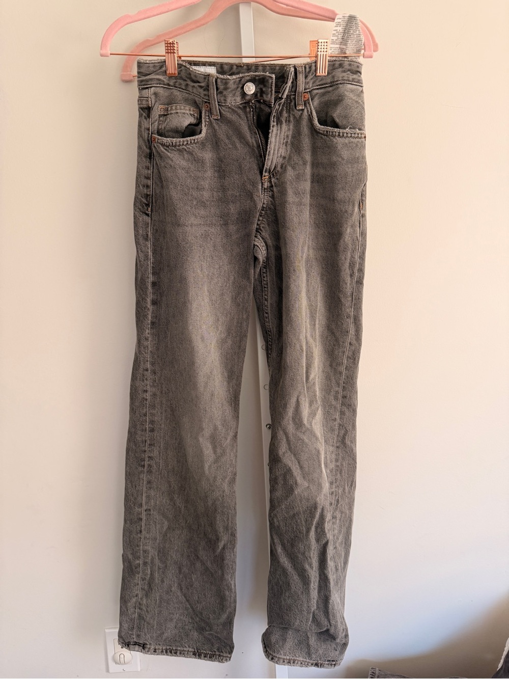 Zara Women's Gray Straight Jeans size 2